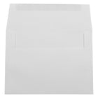 JAM Paper Cartes de souhaits pliables avec enveloppes à fermeture gommée, 5 1/8 x 7 po, blanc, 50/paquet-Ouverture : latérale