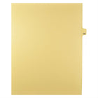 Markmaker - Intercalaires imprimes Legal, Chamois, 1/25th coupe, format lettre, sans trous, 25 tabs/PQT, 5 PQT/Boite, Numero 158-Intercalaires imprimes Legal