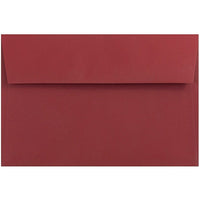 JAM Paper Enveloppes format invitation avec fermeture gommée, 5 3/4 x 8 3/4 po, rouge foncé, 100/pqt-Rouge foncé