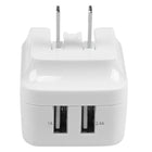 StarTech ® Chargeur mural 2 ports USB avec adaptateurs de voyage universels, 17 W/3,4 A, blanc-Assure que tous vos appareils mobiles sont chargés et prêts lorsque vous en avez besoin