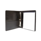 Ashlin® - Reliure Folio de luxe LEOPOLDO à 3 anneaux, 3 po, noir, (P7207D-08-01)-Capacité de 550 feuilles (papier bond n° 20)