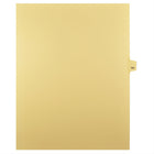Markmaker - Intercalaires imprimes Legal, Chamois, 1/25th coupe, format lettre, sans trous, 25 tabs/PQT, 5 PQT/Boite, Numero 161-Intercalaires imprimes Legal