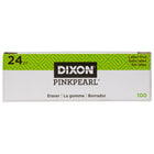 Dixon - Gomme à effacer à bords biseautés Pink Pearl - petite - paquet de 24-Forme biseautée pour plus de contrôle