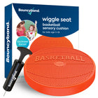 Bouncyband Coussin Sensoriel de Siège Wiggle, Ballon de Basket Orange-Un grand ajustement pour un siège tout en étant assez grand pour grandir comme l’enfant fait
