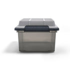 TRU RED – Bac de rangement étanche et résistant à la poussière, 16,8 l, avec couvercle verrouillable-Le couvercle verrouillable à charnière sert également de plateau pour plus de commodité
