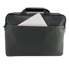 Vangoddy sac à bandoulière pour ordinateur portable 13,3 po, grise et noir-L'intérieur comprend deux poches principales, un côté avec une poche dédiée pour ordinateur portable, l'autre pour tablettes et ordinateurs portables, des emplacements dédiés pour 4 cartes de crédit