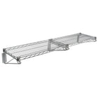 Kleton – Ensemble mural chromaté de rayonnage de fil, 2 tablettes-Les tablettes de gros calibre en treillis ouverts minimisent l’accumulation de la poussière, améliorent la circulation de l’air et offrent une plus grande visibilité des articles rangés