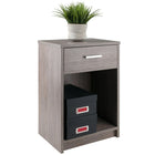 Winsome - Table d'appoint 16115 Rennick, fini gris cendre-Assemblage requis