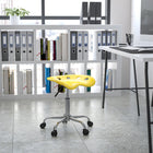 Flash Furniture – Tabouret tracteur éclatant de 25,75 po, jaune (LF214AYELLOW)-5,5 po Réglage de la plage de hauteur