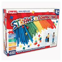 Roylco –Pailles et connecteurs, multicolores, 14,25 x 10 (po), 400/paquet (R-60881)-Les pailles et connecteurs sont utilisés pour le bricolage