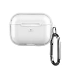 Generak Supply Étui Transparente Anti Choc pour AirPod Pro avec Fermeture et Mousqueton-Protection globale