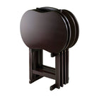 Winsome – Ensemble de tables de télévision Skippy, 5 pièces, fini espresso (92532)-Forme amusante