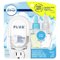 Febreze - Plug Kit de démarrage pour assainisseur d'air - Parfum Linen & Sky-Brancher