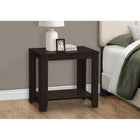 Monarch Specialties - 3119 Table D'Appoint - Espresso-Deux tablettes ouverts, idéales pour présenter vos morceaux préférés ou pour le rangement
