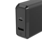 Chargeur Scoshe Power Delivery Home 20W-PORTS USB DOUBLES : 18 watts de puissance avec ports USB doubles de type C, pour tous les appareils les meilleurs et des dernières générations USB-PD ou USB-C, et port standard USB de 12 watts pour une recharge rapide de tous les appareils USB-A