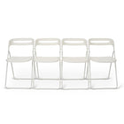 Can-Bramar – Office Foldo – Chaises pliantes polyvalentes – Ens. de 4 -Comprend un jeu de 8 attaches de groupement