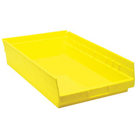 Quantum Storage Systems - Bacs De Rangement Pour Tablettes, 11-1/8po La X 4po H X 17-7/8po P, Jaune, Capacité 40 Lb, paquet de 5-Capacité 40 lb