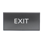 Headline Sign - Panneau « Exit » Premier - 4 po H x 8 po L - Noir-Message du panneau : « EXIT » (Sortie)