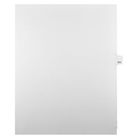 Markmaker - Intercalaires imprimes Legal, Blanc, 1/25th coupe, format lettre, sans trous, 25 tabs/PQT, 5 PQT/Boite, Numero 111-Intercalaires imprimes Legal