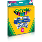 Crayola - Marqueurs lavables - Couleurs tropicales - Paquet de 10-Trait large conique
