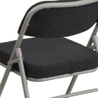 Flash Furniture – Chaise pliante courbée Hercules, métal double charnière, triple renfort, capitonnée, noir (AWMC320AFBK)-Deux charnières