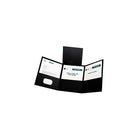 OxfordMD – Chemises de format lettre à trois pochettes pliables, noir, 20/paquet-Les trois pochettes vous aident à organiser vos documents