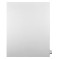 Markmaker - Intercalaires imprimes Legal, Blanc, 1/25th coupe, format lettre, sans trous, 25 tabs/PQT, 5 PQT/Boite, Numero 124-Intercalaires imprimes Legal