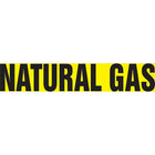 Accuform Signs - Étiquettes Autocollantes Pour Tuyaux, 12 L X 2-1/2 H, Dia Du Tuyau 2-1/2po - 6po, Noir Sur Jaune, paquet de 5-Couleurs Noir sur jaune