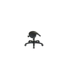 Nicer Interior - tabouret de selle sans dossier avec réglage de l'angle - noir-Siège rembourré