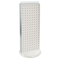 Azar Displays – Présentoir de comptoir à panneaux perforés sur 2 côtés, non rotatif, 20 x 8 po, blanc opaque (700509-WHT)-Un excellent moyen d’exposer un produit phare aux yeux de la clientèle