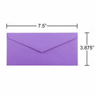JAM Paper - Enveloppes Monarch - 3,875 x 7,5 - Violet Violet recyclé - Paquet de 50-Quantité : 50 enveloppes par paquet