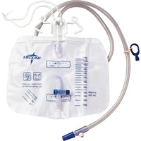 Medline – Sacs collecteurs d’urines avec valve anti-reflux, 2000 mL, pince de métal, 20/pqt-Sac à jambe collecteur d’urine