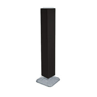 Azar Displays – Présentoir de plancher à panneaux perforés emboîtables, 60 x 8 x 8 po, noir (703389-BLK)-Comprend une bande porte-affiche et repose sur une base carrée