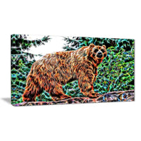 Designart – Ours brun, impression sur toile, tailles variées (PT2434-32-16)-Impression
