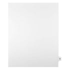 Mark Maker – Onglets séparateurs juridiques blancs, 1/15 onglets, format lettre, sans trous, numéro 44, 25/paquet-Onglets séparateurs blancs, 1/15 onglets