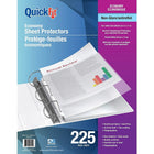QuickFit Économie, chargement par le haut, format lettre, non élouissant-3 trou percé à l'intérieur d'un ajustement standard classeur