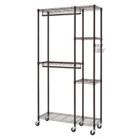 Rangement mobile pour placard TRINITY, Bronze foncé (TBFPBR-2702)-Couleur bronze foncé