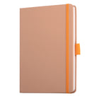 General Supply Goods + Co – Cahier à Couverture Rigide PU – Ligné – 256 Feuilles – Orange-256 pages bordées