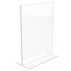 Deflecto - Porte-affiche double face Classic Image  - portrait - 8 1/2 po l x 11 po h - transparent-À utiliser pour afficher les ventes spéciales, les informations sur les produits, les horaires et plus encore