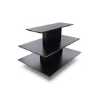 Can-Bramar - Econoline table de présentation rectangulaire à 3 niveaux - 60po P x 42po L x 42po H - Noir-Surface en mélamine durable de 3/4po d'épaisseur