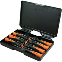 Dynamic Tools – Ensemble 7 pièces de tournevis de précision, à fente et Phillips®-Comprend : Phillips® : Ph000, Ph00, Ph0 ; à fente : 1/8 po, 3/16 po, 1/4 po