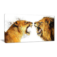 Designart – Impression sur toile, Regard félin, 5 panneaux (PT2336-32-16)-Imprimé