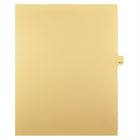 Markmaker - Intercalaires imprimes Legal, Chamois, 1/25th coupe, format lettre, sans trous, 25 tabs/PQT, 5 PQT/Boite, Numero 111-Intercalaires imprimes Legal
