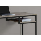 Monarch Specialties - 7370 Bureau 48 po L - Taupe Fonce/Metal Noir-Solide base en métal noir