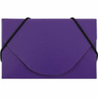 JAM Paper - Porte-cartes de visite colouré avec rabat rond - Aggloméré violet-Emballage anglais seulement