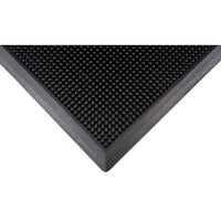Zenith Safety - Tapis D'Entrée Extérieure, Caoutchouc, Grattoir Type, Motif Texturé, 2-2/3' X 2', Noir-Couleur Noir