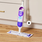 Swiffer - PowerMop Kit multi-surfaces pour le nettoyage des sols-La grande tête pivotante flexible passe sous les meubles et se verrouille pour faciliter le nettoyage des plinthes