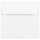 JAM Paper Enveloppes carrées avec revêtement intérieur et fermeture gommée, 6 x 6 po, blanc avec intérieur doré, paq./100-Taille : 6 x 6 po