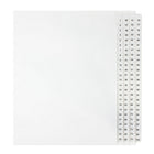 Mark Maker - Ensemble d'onglets séparateurs juridiques blancs, 1/25 onglets, format lettre, sans trous, numéros 1 à 100-Onglets séparateurs blancs, 1/25 onglets