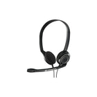 Sennheiser - Micro-casque stéréo USB PC8, VoIP binaural avec connecteur USB-La parole sans le bruit - Grâce au microphone à suppression de bruit, votre voix est parfaitement intelligible sans que vous ayez besoin de hausser le ton